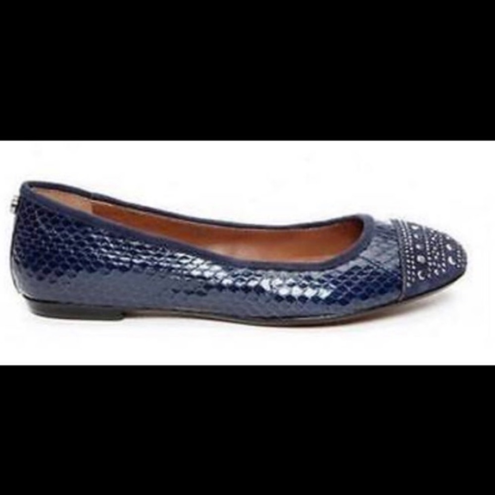 Donald Pliner Snakeskin Ballot Flats